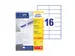 Etiket Avery Zweckform 3423 105x35mm wit 1600stuks
