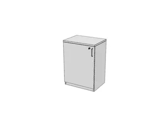 kantoorkast,HxBxD 825x600x445mm,Bl-wit - 1