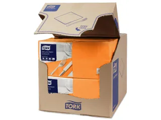 Tork 477870 Soft Lunchservet Advanced Oranje 33x33cm - 2
