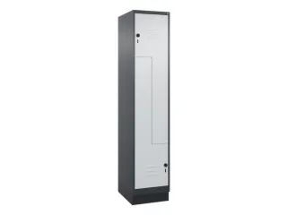 Z-garderobekast,HxBxD 1950x400x500mm,vak B 200/400mm,draaigrendel - 1