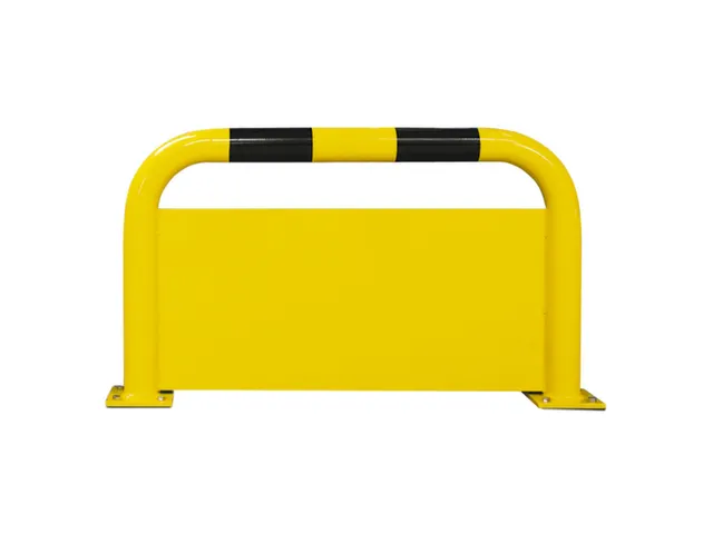 aanrijdbeschermingsbeugel,v. binnen,HxB 350x750mm,staal,geel/zwart