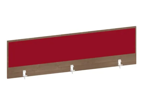 baliepaneel,v. bureau,aanbouw achter,B 1600mm,NT-cherry,BN4011-rood