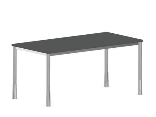 In hoogte verstelbaar bureau,HxBxD 720-840x1600x800mm,MS-donkergrijs