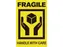 Waarschuwingsetiket fragile/handle with care 50,8mmx76,2mm 200st