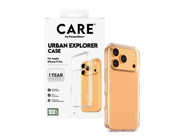 PanzerGlass CARE by Urban Explorer Case Transparent iPhone 17 Pr