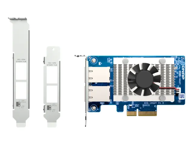 QNAP QXG-10G2T, Intern, Bedraad, PCI Express, Ethernet, 10000 Mbit/s,