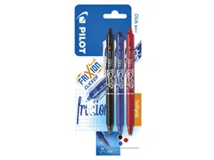 Rollerpen Pilot Frixion Ball Clicker 0.7mm Medium Assorti 3 stuks