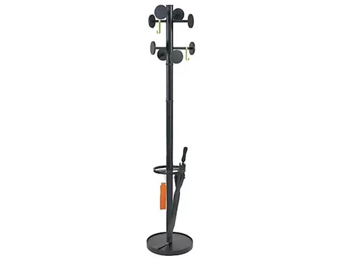 Stan 3 designkapstok grijs met 8 haken 175 cm met paraplubak
