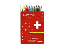 Kleurpotloden Caran d'Ache Swisscolor 12stuks assorti