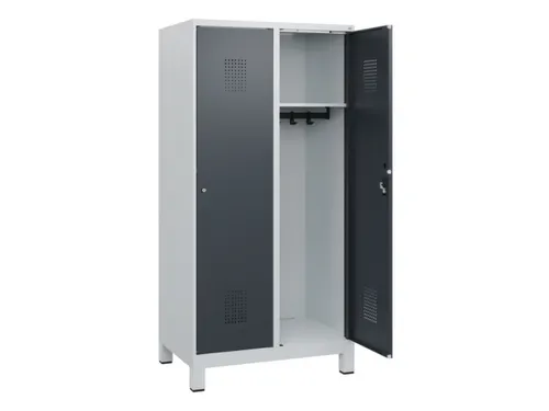 schoollocker,HxBxD 1630x800x500mm,2vak,vak B 400mm,cil.-slot,voeten