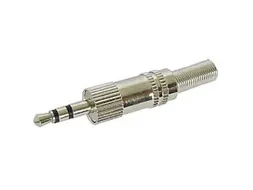 Mannelijke 3.5mm Stereo Jack - Vernikkeld