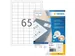 HERMA 10778 Inkjet etiketten A4 38,1x21,2mm Wit mat 5200 stuks