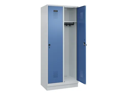 locker,HxBxD 1950x800x500mm,2vak,vak B 400mm,draaigrendel,sokkel