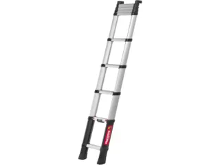 telescopische aanlegladder,9trede(n),balk L 0,76-2,9m,geëloxeerd - 1