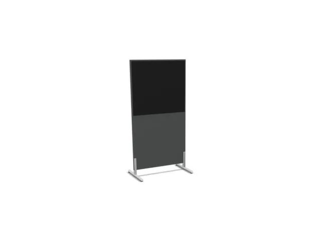 scheidingswand,HxB 1545x800mm,MS-donkergrijs,BN8033-zwart