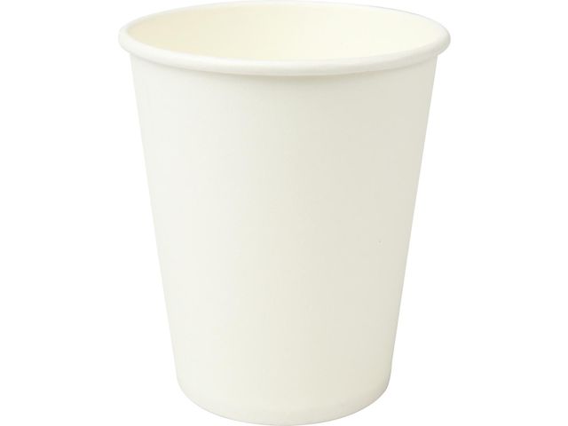 Verre plastique réutilisable blanc 180 ml