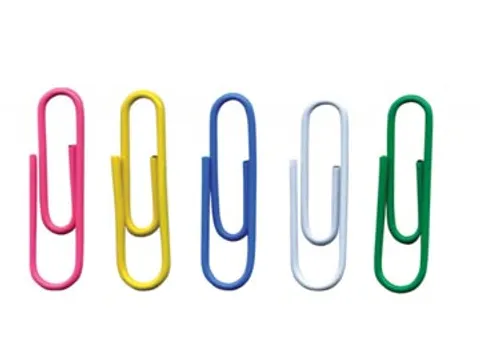 Papierklemmen 28Mm Assorti kleuren 500 Stuks