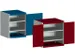 armoire à plaques perforées,HxlxP 800x1050x525mm,2xtablette en acier