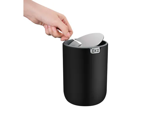 Tafelafvalbak EKO Fandy 2 met Swing deksel 2.2 liter Zwart