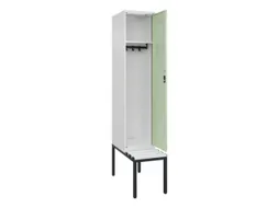 locker met bank,HxBxD 2120x400x815mm,1vak,vak B 400mm,cilinderslot