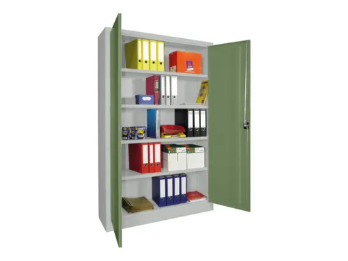 grootvolumekast met openslaande deuren,RAL7035,front RAL6011