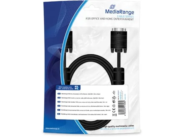 SVGA Aansluitkabel, met ferrietkernen, 1.8m