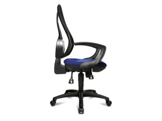 Bureaustoel Zitting Blauw Netrug Zwart Zitting H X B X D 430-510X 480X - 3