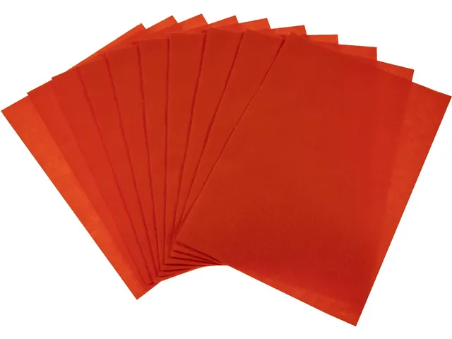 viltpapier A4, pak van 10 vellen, oranje