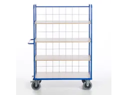 etagewagen,draagverm. 600kg,4etage(s),laadvl. LxB 1200x740mm,houtetage