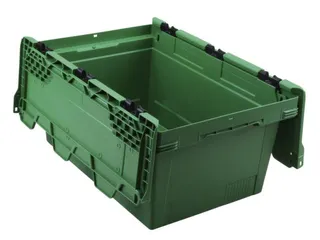 Euronorm-herbruikbare bakken,HxLxB 199x600x400mm,PP,groen - 1