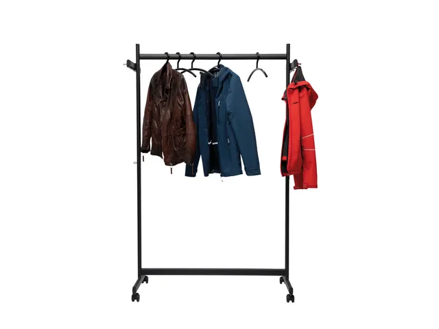 Vestiaire mobile MAULsamba 115x172x51cm 40kg 10 crochets noir RAL9004