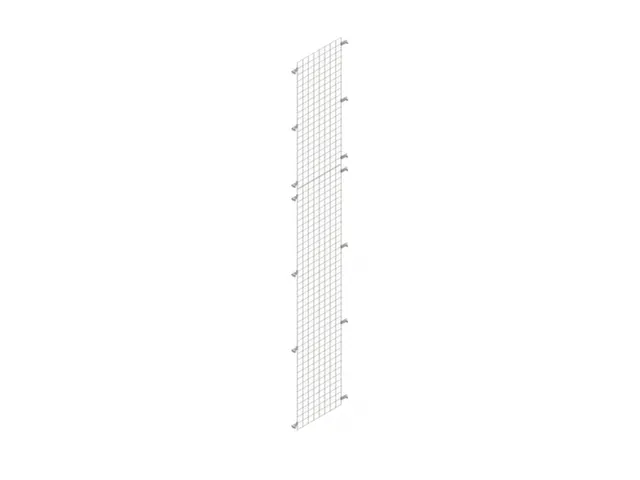 zijwand,v. inhaakstelling,HxD 3000x500mm,verzinkt,rooster,MW 50x50mm