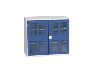 universele kast,HxBxD 1000x1300x550mm,2xStalen bodem,draaigrendelslot - 1