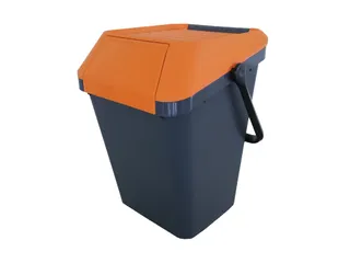 Easymax Afvalbak 45 Liter Grijs Oranje - 1