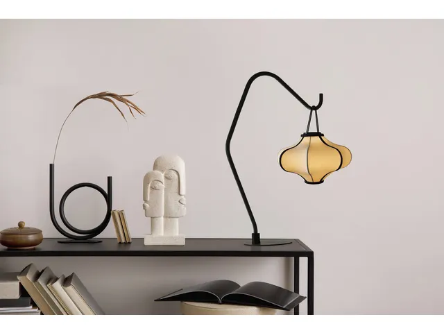 Lanterne Nextime Lumi 40 cm tissu crème