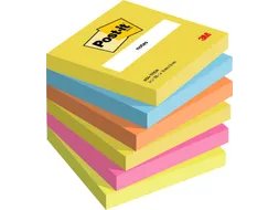 Memoblok 3M Post-it 654 76x76mm Energetic Colours