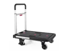 OUTLET Transportkar Pavo platform trolley inklapbaar 137kg zwart