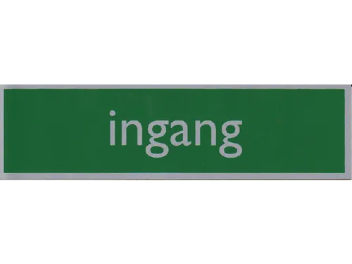 Infobord pictogram ingang 165x44mm