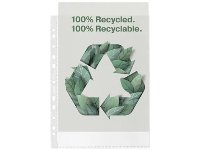geperforeerde showtas 100 % gerecycleerd A4 20 stuks