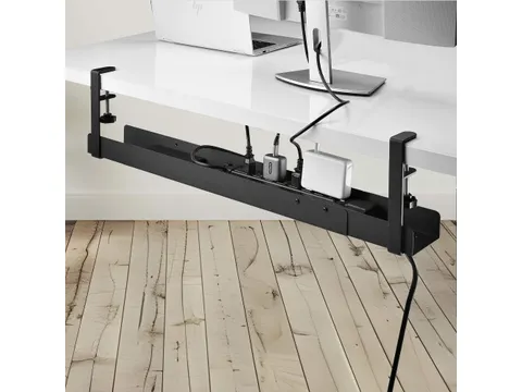 Kabelgoot voor onder Bureau Zwart