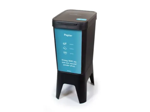 Bonton Afvalbak Circubin Papier 40 Liter met deksel