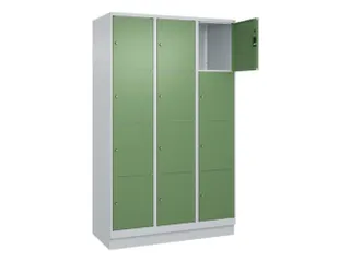 lockerkast,HxBxD 1950x1200x500mm,3x4vakken,vak B 400mm,cil.-slot - 1