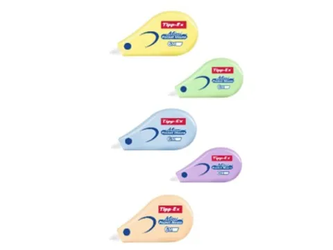 Correctietape Tipp-Ex mini pocket mouse 5mm assorti pastel