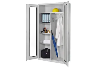 dossier-/kledingkast,HxBxD 1950x1000x500mm,kleur deuren RAL7035 - 1