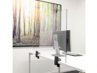Scheidingsscherm Enkel Bureau Tafelveiligheidsglas 58x120cm