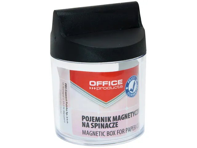 Paperclip houder magnetisch rond transparant zonder clips