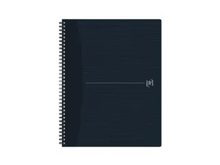 Spiraalblok Oxford Origin A4+ ruit 5mm 70vel zwart - 3
