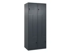 Z-garderobekast,HxBxD 1850x800x500mm,vak B 200/400mm,draaigrendel