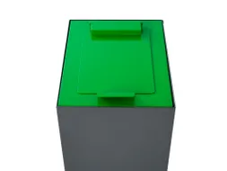 Top met klepdeksel voor modulaire afvalscheidingsunit Groen