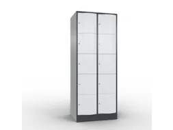 lockerkast cil.slot 1950x770x640mm 2x5 vakken RAL7021 front RAL7035